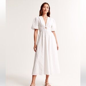 Abercrombie White Midi Dress